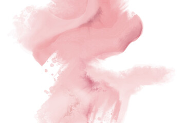 Abstract horizontal pink watercolor background. Vector element.