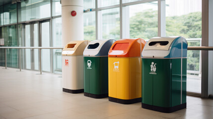 Smart waste basket. Electronic gadget for home and office.