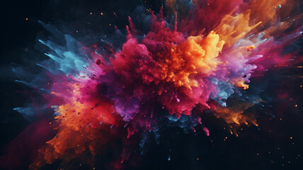 Obraz na płótnie Canvas abstract colorful sprinkle powder