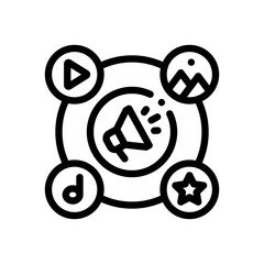 marketing line icon