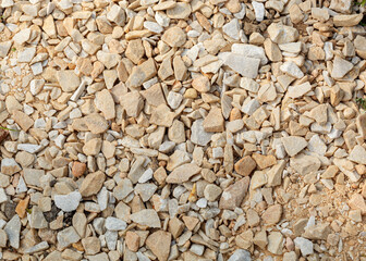 texture of decorative white stones