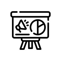 presentation line icon