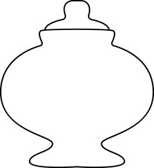 Ceramic Vase Outline