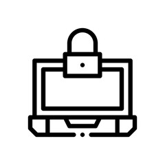 padlock line icon
