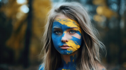 Blonde Little Girl with Blue Eyes: A Symbol of Strength on the Ukrainian Battlefield