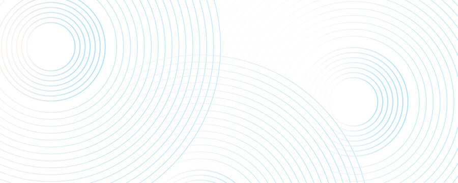 Modern circle lines pattern futuristic abstract background. Glowing circle lines. White abstract background with geometric shapes. gradient flowing circle lines banner background.