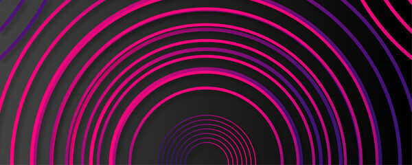 Swirl circular lines element. Futuristic abstract background. Luxury circle dimension layers with gradient orange and pink Modern shiny blue and pink geometric lines pattern. Suit for poster, banner.