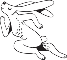 Fototapeta premium rabbit illustrano