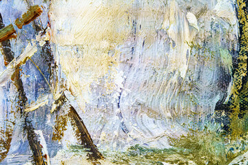 Colorful abstract oil painting art background. Texture of canvas and oil.