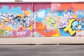 a cleaned graffiti wall