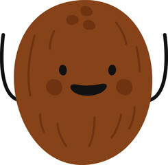 Coconut Cartoon Character