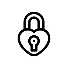 lock line icon