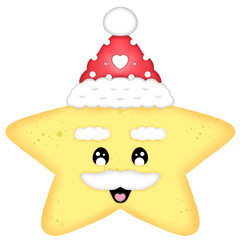 santa star illustration