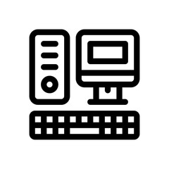 computer game line icon