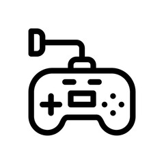 Fototapeta premium gamepad line icon