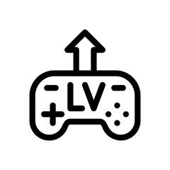level up line icon