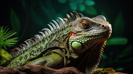 Obraz premium Exotic reptiles, intriguing and rare, receive specialized care in controlled environments