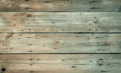 Wooden background. Wood texture. Light board background. Old boards with cracks, scratches and potholes.