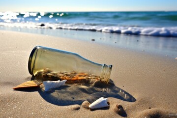 message in a bottle washed ashore