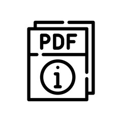 pdf line icon