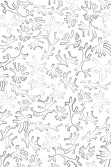  Pattern with month on isolated white background