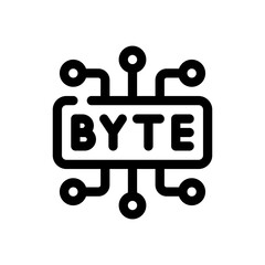byte line icon