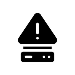 warning glyph icon