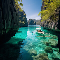 boat on the sea, photo blog for palawan