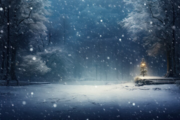  Serene winter night