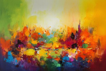 vibrant painting. Generative AI