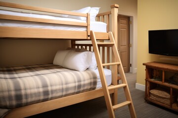 comfortable bunk bed in a family suite