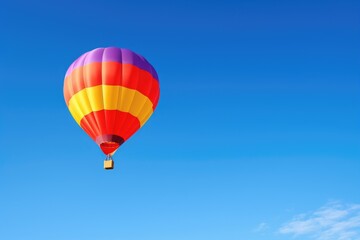 Fototapeta na wymiar a colorful balloon floating against a clear sky