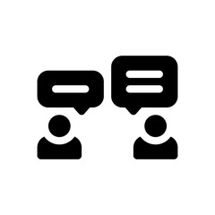 communication glyph icon