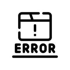 error line icon