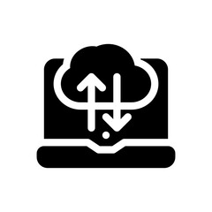 laptop glyph icon