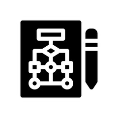 workflow glyph icon