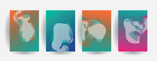 Geometric pattern background texture for brochure cover design, Abstract vector wave shape for presentation template 