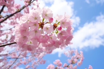 a blossoming cherry tree in spring