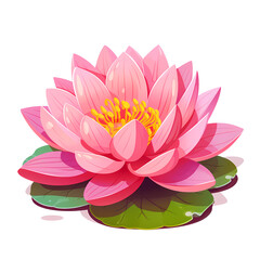 pink lotus flower vector