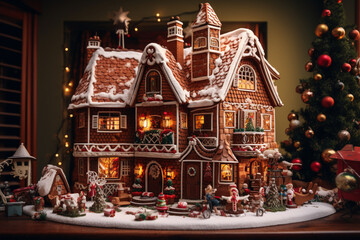built a gingerbread house together, a cherished Christmas tradition filled with laughter and creativity.