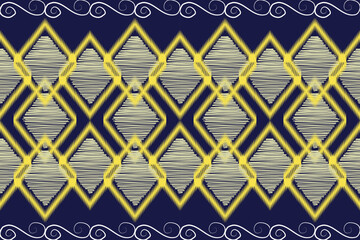 Indian ikat pattern .design pastel concept.Ethnic Aztec fabric carpet mat ornament native boho African American chevron textile wallpaper decoration. Geometric line texture vector illustrations.

