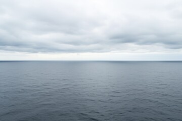 Fototapeta premium overcast sky over an open sea