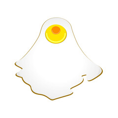 melt egg  vector