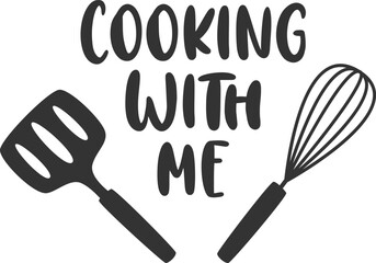 Cooking With Me Utensils Logo