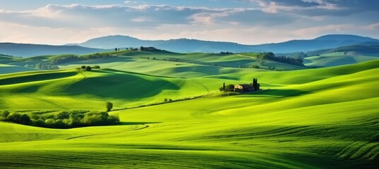 Green hills .