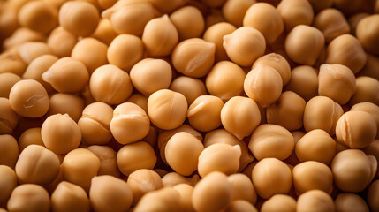 Close up background photo of chickpeas