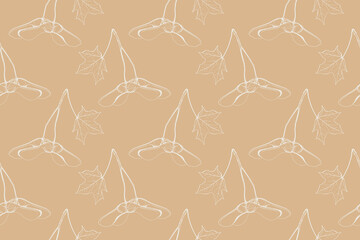 Floral pattern seamless vector background. Foliage and flower wallpaper design of nature.