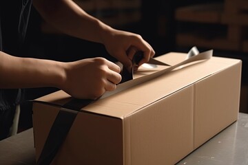 Package boxes.AI Generated