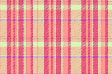 Textile seamless check of vector pattern fabric with a texture background plaid tartan.