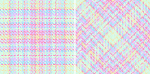 Textile check seamless of tartan fabric pattern with a background vector texture plaid.